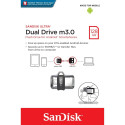 "STICK 128GB USB3.0/microUSB SanDisk Ultra Dual 150MB/s Grey"