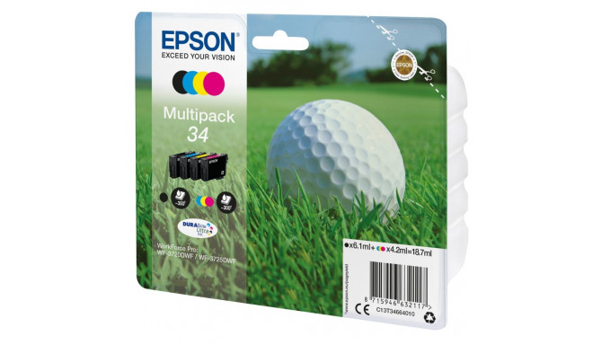 "Epson Tinte 34 4er-Pack black + color T3466"