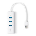 "USB TP-LINK UE330 - USB 3.0 to Gigabit Ethernet Network Adapter with 3-Port USB 3.0 Hub"
