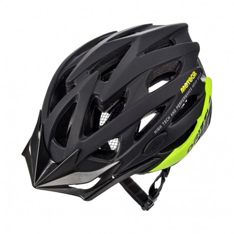 Kask rowerowy Meteor MV29 Drizzle L 58-61 cm czarny/neonowy zielony 16921