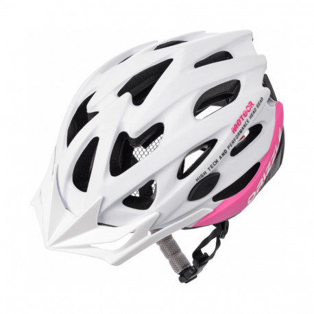 Kask rowerowy Meteor MV29 Drizzle M 55-58 cm biało-różowy 16917