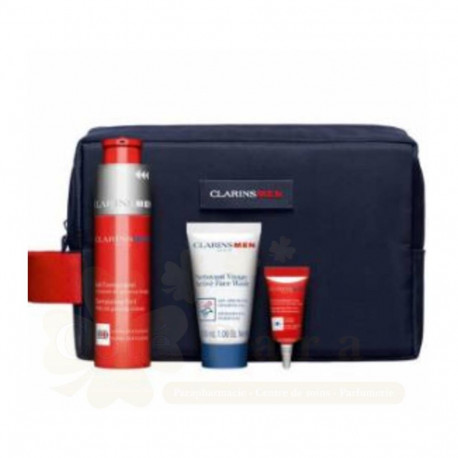 CLARINS MEN GEL 50ML + LIMPIADOR 30ML + GEL DE OJOS 3ML + MINIATURA SERUM 1U.