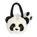 AURORA Fancy Pals plush toy panda in a bag, 20 cm