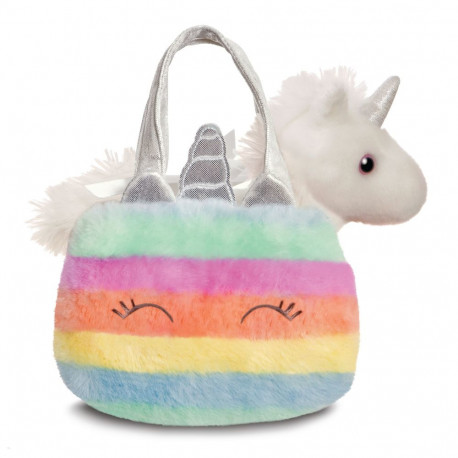 AURORA Fancy Pals plush toy unicorn in a bag, 20 cm