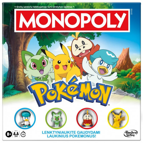 MONOPOLY Board game Pokemon (In Lithuanian lang.)