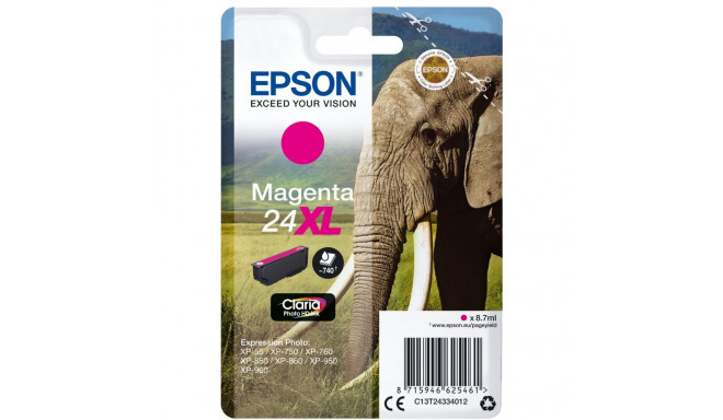 Epson tindikassett XL magenta Claria Photo HD T 243 T 2433