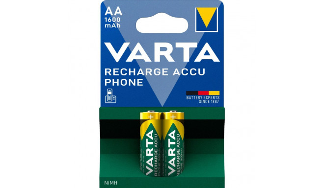 1x2 Varta Professional Accu NiMH 1600 mAh AA Phone Power