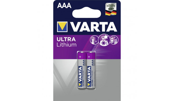 10x2 Varta Ultra Lithium Micro AAA LR 03
