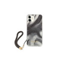 Guess GUHCP12SKSMAGR iPhone 12 mini 5,4" sari|halli kõvakaaneline marmorkollektsioon