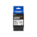 Brother TZe-S251 lint, 24 mm x 8 m, must valgel