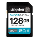 Kingston Canvas Go! Plus 128 GB SD mälukaart klass 10, UHS-I, U3, V30