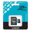 Kingston Canvas Go! Plus 128 GB microSD mälukaart Class 10, UHS-I, U3, V30, A2