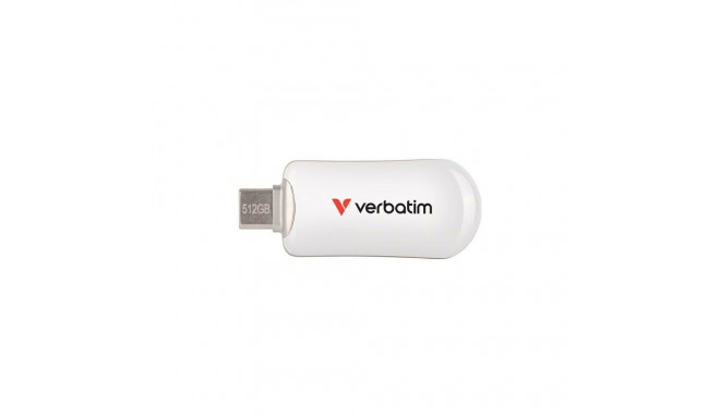 Pendrive Verbatim Plectra 512GB USB-C valge 30231