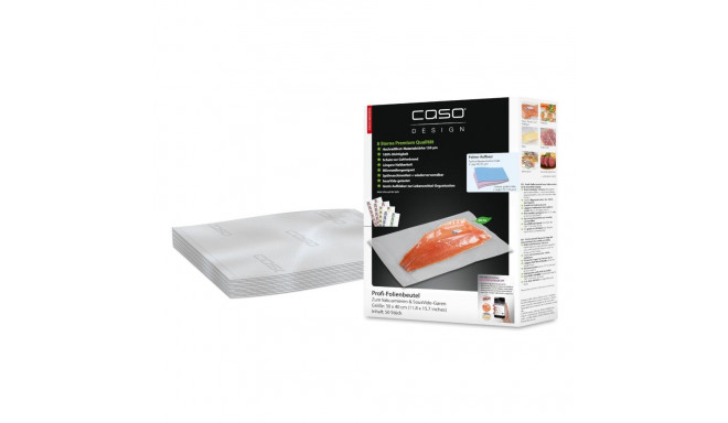 Caso | Foil bags | 01220 | 50 units | Dimensions (W x L) 30 x 40 cm | Ribbed