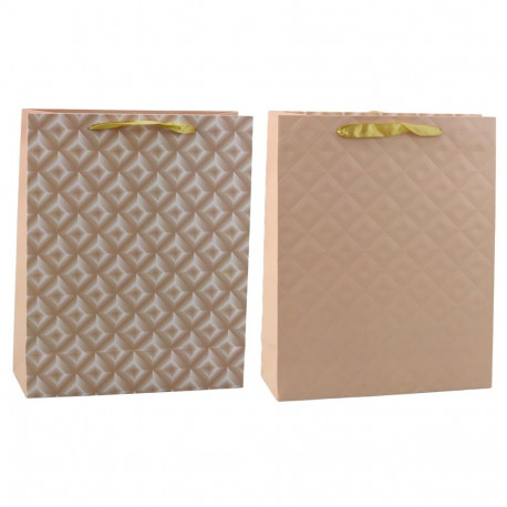 kingitusetorbik reljeefse mustriga helebeež 32 x 26 x 10cm