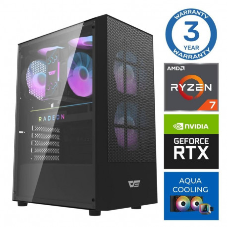 INTOP AQUA Ryzen 7 7700X 32GB DDR5 2TB SSD M.2 NVME RTX5060Ti 16GB no-OS