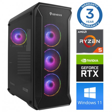 INTOP Ryzen 5 5500 32GB 250SSD M.2 NVME RTX5060Ti 16GB WIN11