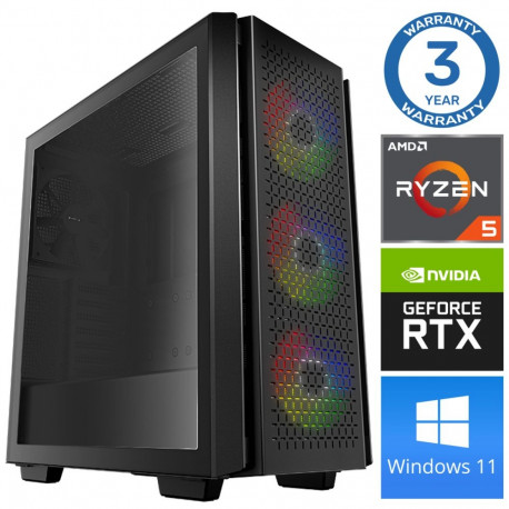 INTOP Ryzen 5 5600X 16GB 240SSD M.2 NVME RTX5060Ti 16GB WIN11Pro