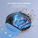 Lubluelu SL68 Robot Umbes 4500Pa 3-in-1 LiDAR Rakendus Kontrol Must