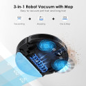 Lubluelu SL60 Plus Robot Tolmuimeja 4000Pa LiDAR Automaatne Tühjendamine Rakenduse Juhtimine Must