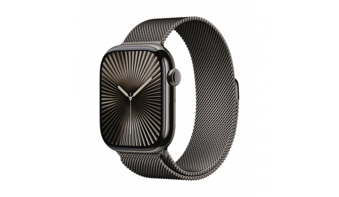Watch Series 10 GPS + Cellular 46 mm Slate Titanium Case with Slate Milanese Loop - S/M