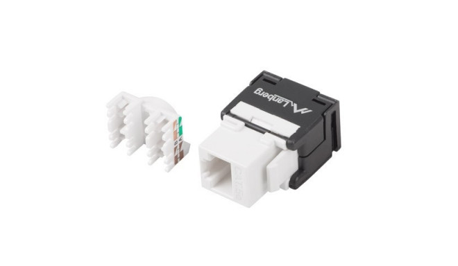 Keystone moduleRJ45 - LSA UTP kat.5e 180 degrees to the assembly box