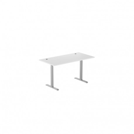 Adjustable Height Table Up Up Bjorn Gray, Table top L White