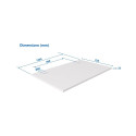 Adjustable Height Table Up Up Bjorn Gray, Table top M White
