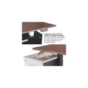 Adjustable Height Table Up Up Bjorn Gray, Table top L White