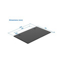 Adjustable Height Table Up Up Bjorn Gray, Table top M Black
