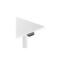 Adjustable Height Table Up Up Thor White, Table top L White