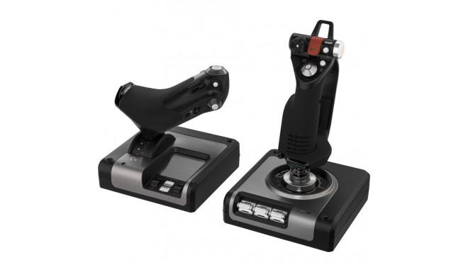 Logitech Saitek X52 Pro Flight Control System -kahvaohjain & kaasuvipu, PC