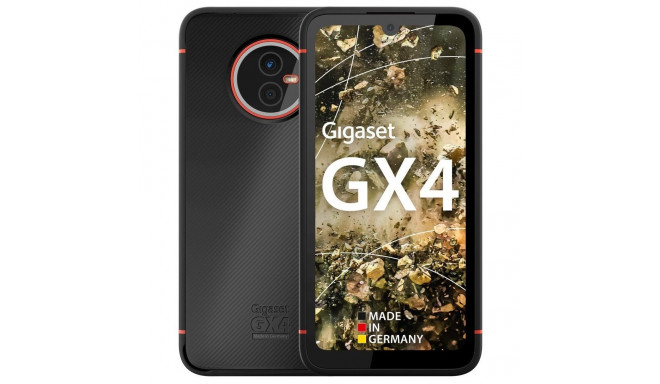 "GIGASET GX4 PRO Black Android 12 15.4 cm 6.1 Zoll HD+ Display 16 MP Frontkamera Wechselakku IP68 MI