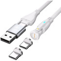 "4smarts USB-C/A 540 Magnetkabel GravityCord 100W 1.8m wei"