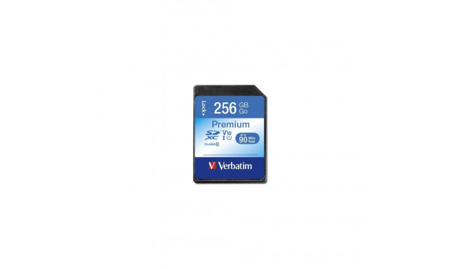 "CARD 256GB Verbatim XC Premium Class 10 extern retail"