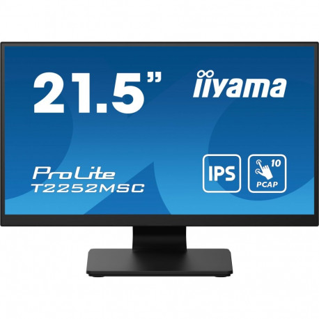 "IIYAMA 54.5cm (21.5"") T2252MSC-B2AG 16:9 Touch HDMI+2USB+DP"