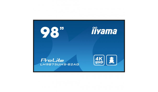 "IIYAMA 247.7cm(97.5"") LH9875UHS-B2AG 16:9 3xHDMI+DP+DVI 4K (Speditionsversand)"