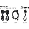 "IIYAMA 247.7cm(97.5"") LH9875UHS-B2AG 16:9 3xHDMI+DP+DVI 4K (Speditionsversand)"