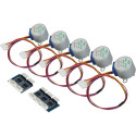"ALLNET 4duino Schrittmotor 5-er Pack 5 Volt. Inkl. Treiber"