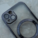 Color Chrome Mag case for iPhone 16e black