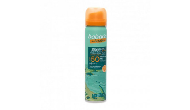 BABARIA ADVENTURE BRUMA FACIAL Y CORPORAL SPF50 75ML VAPORIZADOR