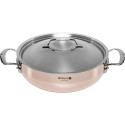 De Buyer Prima Matera Saucepot Copper/Steel 28cm curved induct. De Buyer Prima Matera Saucepot Copper/Steel 28cm curved induct.