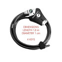 Master Lock Python reguleeritav lukustuskaabel 10mm 8428EURDPRO