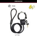 Master Lock Keyed Cable Street Cuff Lock   8275EURDPROBLK