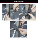 Master Lock Keyed Cable Street Cuff Lock   8275EURDPROBLK