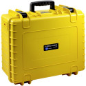 B&W Outdoor Case Type 6000 yellow with pre-cut foam insert