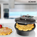 Bomann WA 5018 CB black Heart Waffle Maker