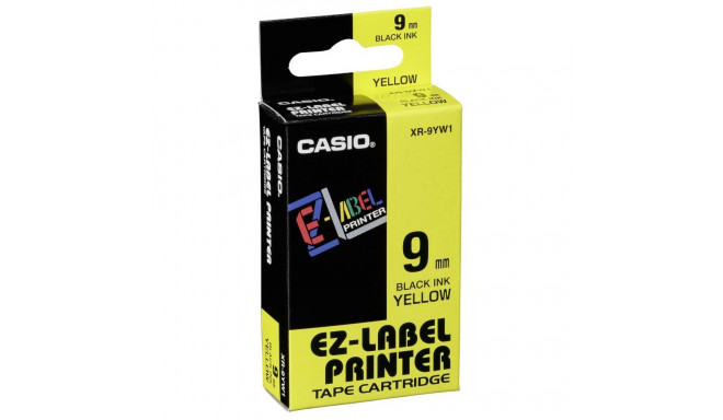 Casio XR-9 YW 9 mm must kollasel