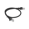 PATCHCORD CAT.5E UTP 0.5M BLACK FLUKE PASSED LANBERG 10-PACK