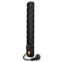 SURGE PROTECTOR ACAR S8 1.5M 8X FRENCH OUTLETS BLACK